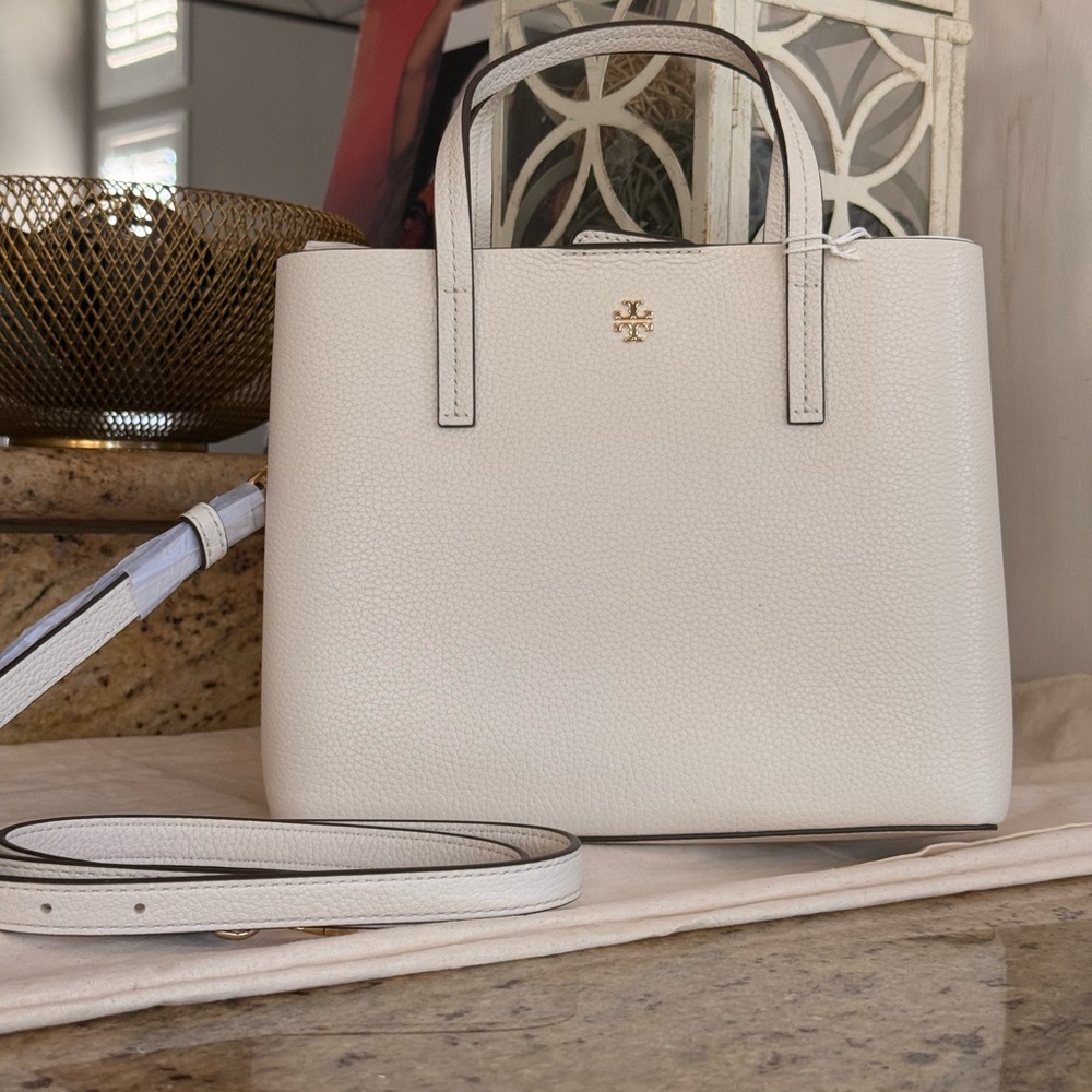 New tory burch set Blake tote small & zip cardholder in new ivory color - Picture 10 of 10